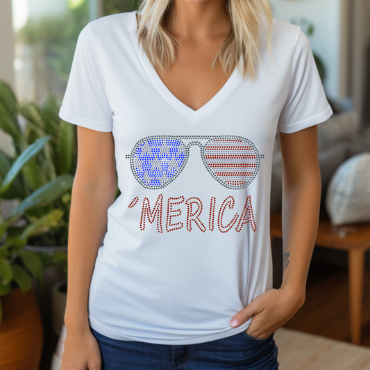 'Merica Rhinestone T-shirt