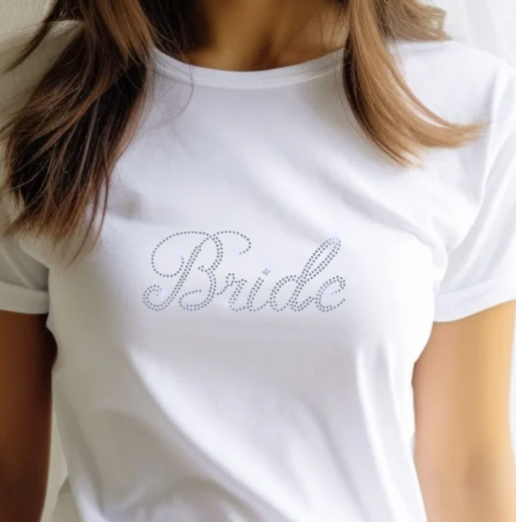 Bride Rhinestone Bachelorette T-Shirt